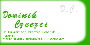 dominik czeczei business card